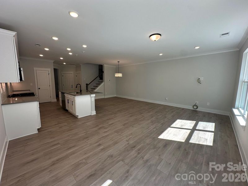 Spacious, unfurnished interior of a new home in Blythe Mill Townhomes, Waxhaw (Image 9).