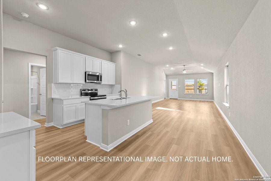 Furnished interior view inside a new home in Winding Brook, San Antonio (Image 6).