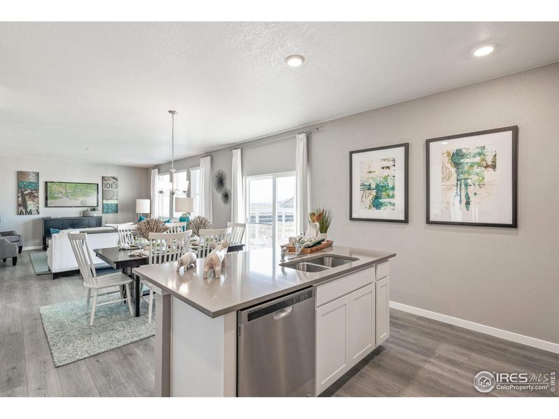 Furnished interior view inside a new home in Fossil Creek Ranch, Windsor (Image 9).
