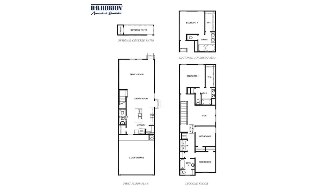 *Elevations, exterior/ interior colors, options, available upgrades that require an additional charge, and standard features will vary in each community and subject change without notice. Call for details.