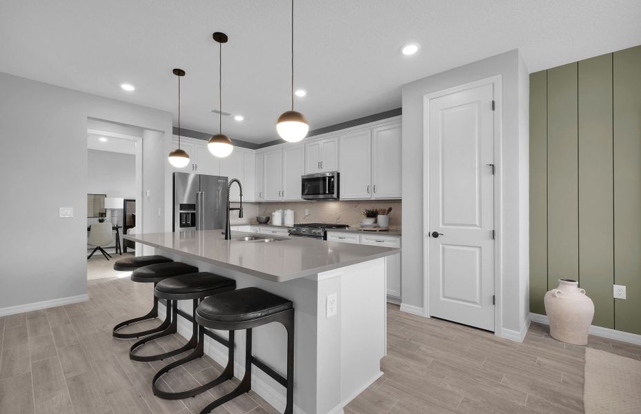 Representative furnished interior of a home built from the Trailside by Pulte Homes in The Preserve at Bannon Lakes, St. Augustine (Image 8).