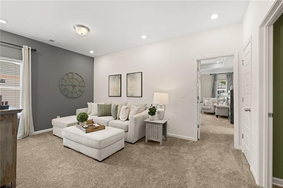 Furnished interior view inside a new home in Sanders Park, Austell (Image 6). Furnished interior view inside a new home in Sanders Park, Austell (Image 6).