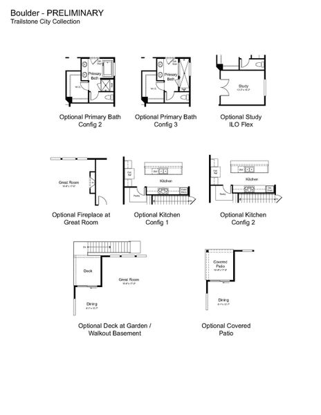 2D floor plan layout of this home in Trailstone, Arvada, CO (Image 3).