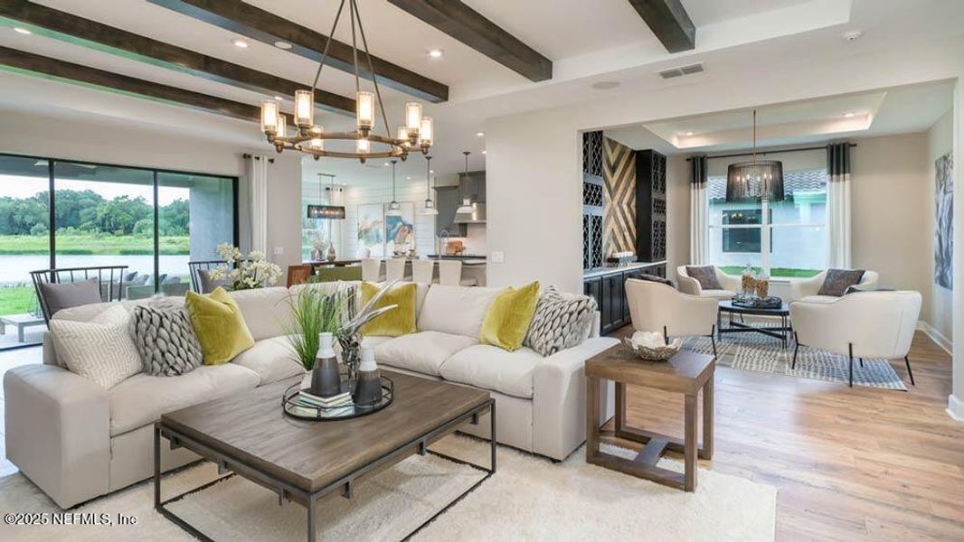 Furnished interior view inside a new home in Colbert Landings, Palm Coast (Image 7).