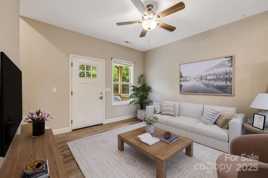 Downstairs Living Room (Virtually Staged)