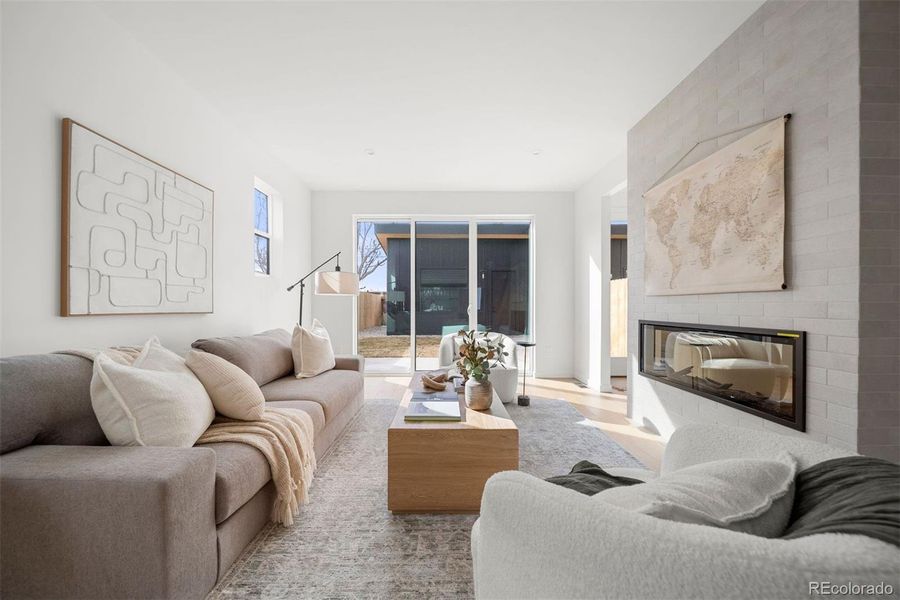 Furnished interior view inside a new home in , Denver (Image 39).