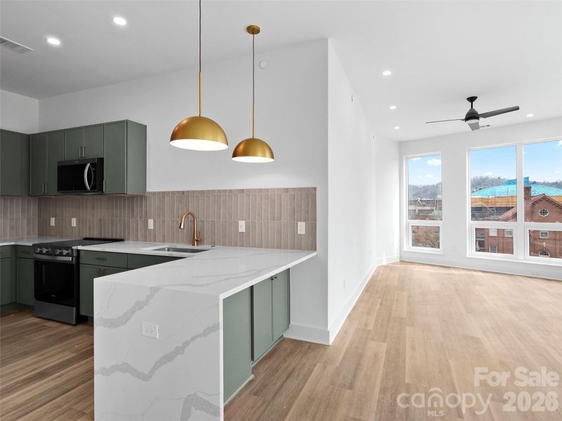 Furnished interior view inside a new home in , Asheville (Image 13).