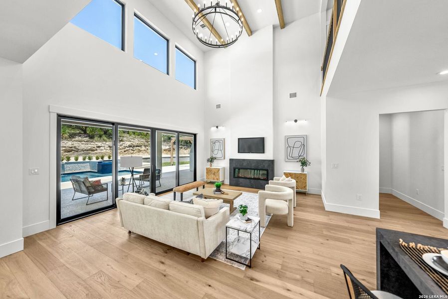 Furnished interior view inside a new home in , Boerne (Image 60).