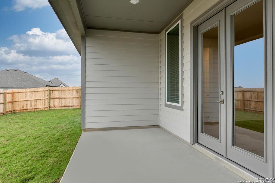 Exterior details and patio area of a home in , Schertz (Image 4).