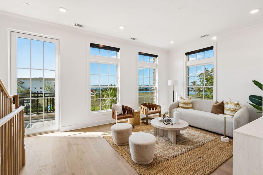 Furnished interior view inside a new home in , Charleston (Image 25).