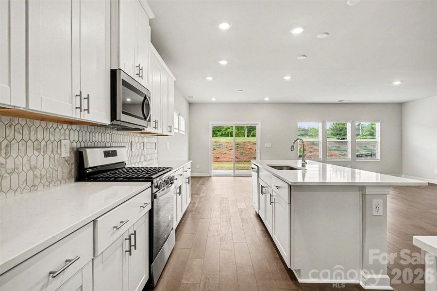 Furnished interior view inside a new home in Shepherds Landing, Mooresville (Image 7).