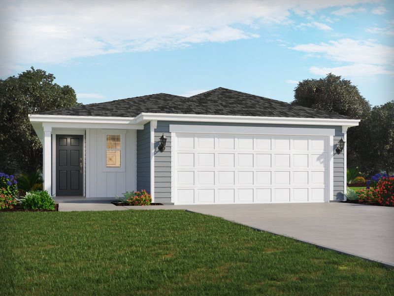 Representative exterior photo of a completed home built from the Everglade by Meritage Homes in Cypress Meadows - Classic Series, Jacksonville, FL (Image 16).