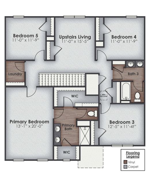 2D floor plan layout of this home in The Cove at Mallard Crossing, Summerville, SC (Image 4). 2D floor plan layout of this home in The Cove at Mallard Crossing, Summerville, SC (Image 4).