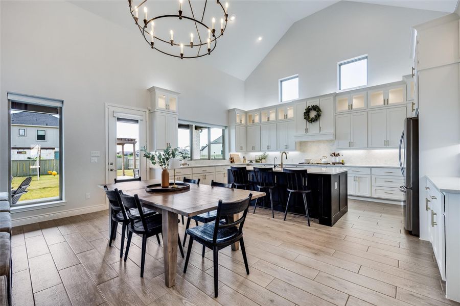 Furnished interior view inside a new home in Santa Rita Ranch 90', Liberty Hill (Image 9). Furnished interior view inside a new home in Santa Rita Ranch 90', Liberty Hill (Image 9).