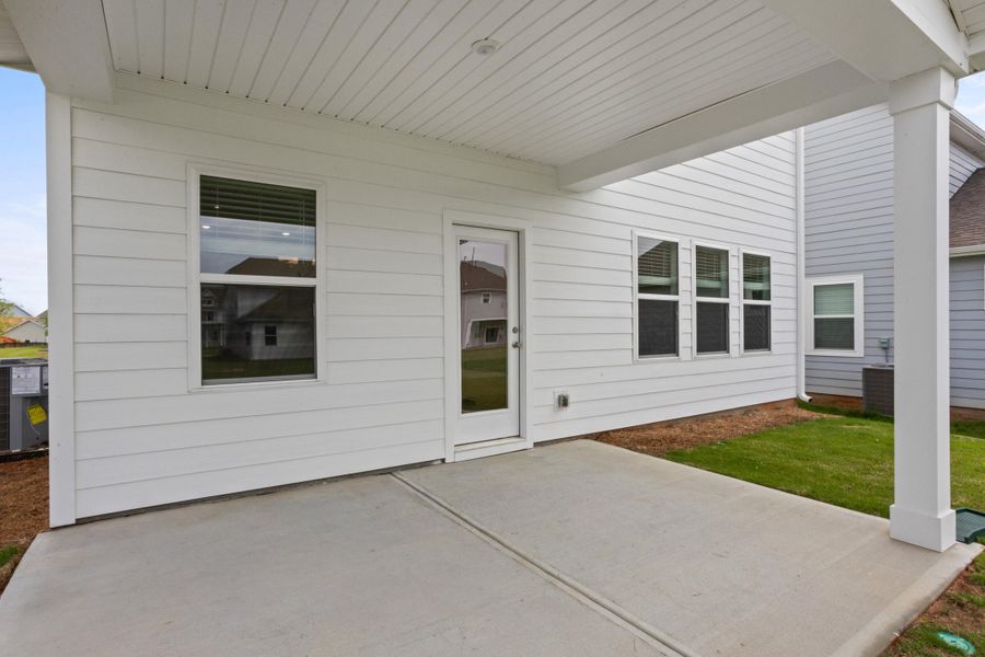 Exterior details and patio area of a home in The Pier South, Seneca (Image 17). Exterior details and patio area of a home in The Pier South, Seneca (Image 17).