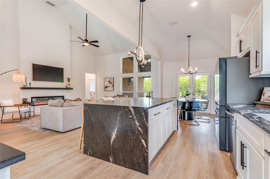 Furnished interior view inside a new home in , Fate (Image 17).