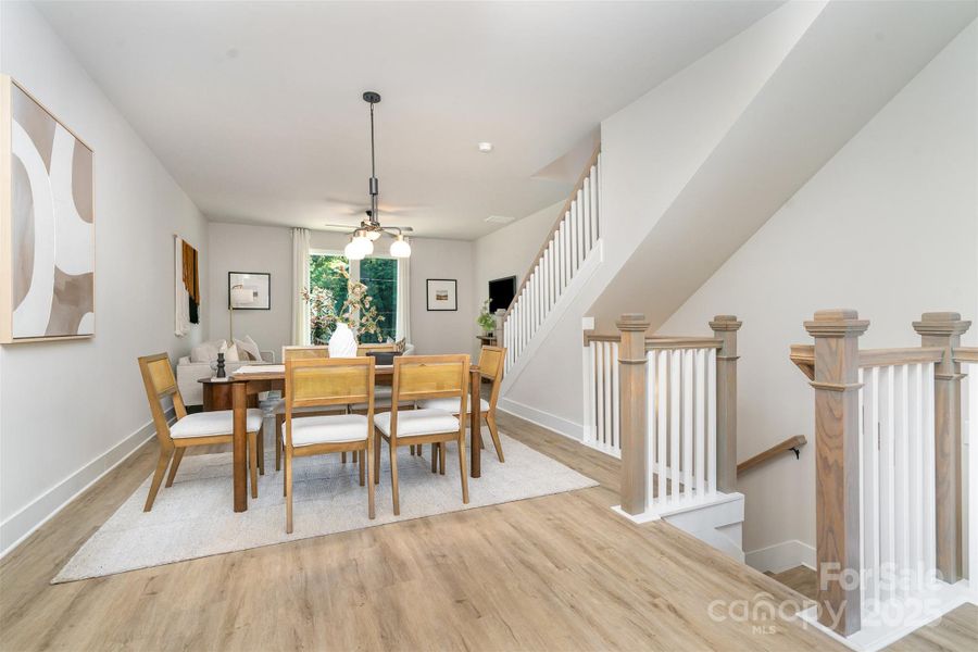 Furnished interior view inside a new home in , Charlotte (Image 8).