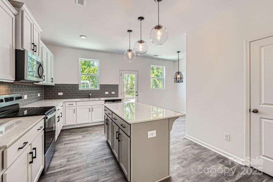 Furnished interior view inside a new home in Dukes Ridge, Charlotte (Image 13).
