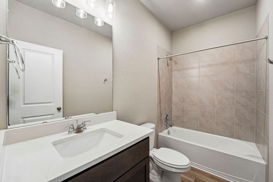 Furnished interior view inside a new home in Hillside Village, Temple (Image 7). Furnished interior view inside a new home in Hillside Village, Temple (Image 7).
