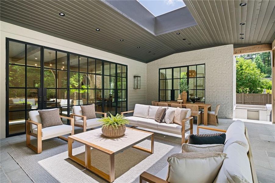 Exterior details and patio area of a home in , Atlanta (Image 24).