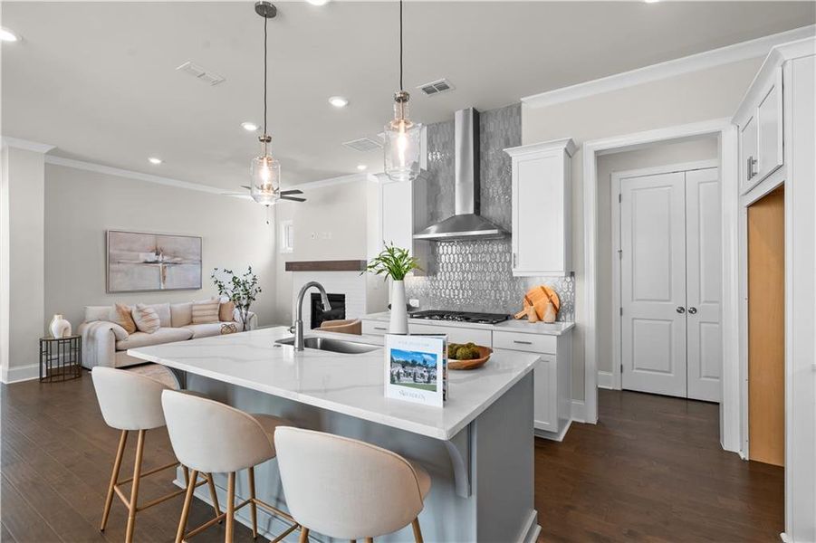 Furnished interior view inside a new home in Aberdeen, Hoschton (Image 8).