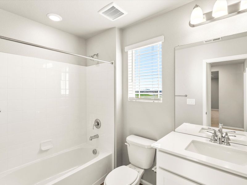 Furnished interior view inside a new home in Turnberry, Commerce City (Image 5).