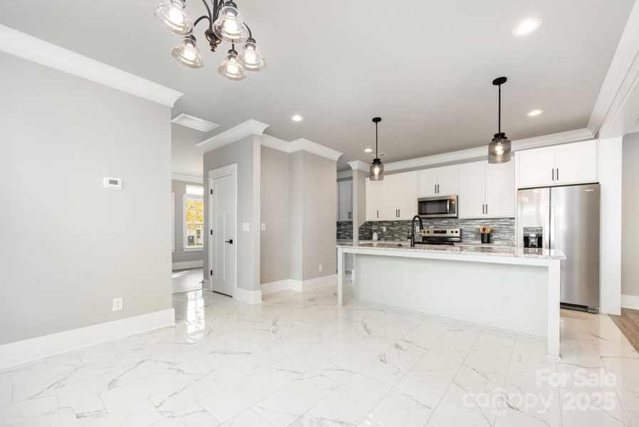 Kitchen with large island Kitchen with large island