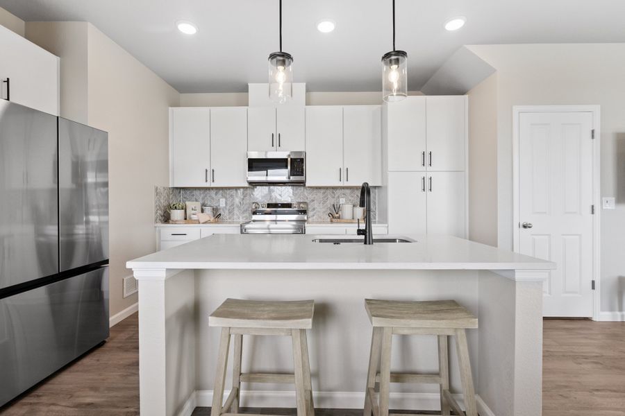 Representative furnished interior of a home built from the Biscayne by Risewell Homes in Spring Valley, Longmont (Image 6).