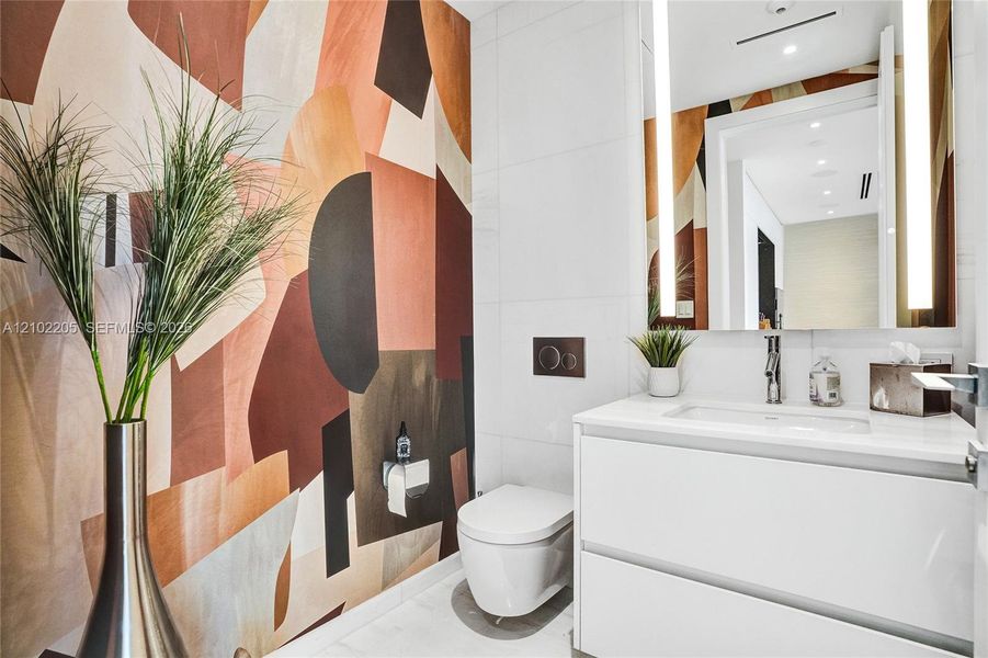 Furnished interior view inside a new home in , Miami (Image 6).