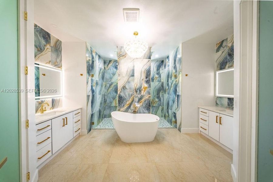 Furnished interior view inside a new home in , North Fort Myers (Image 29).