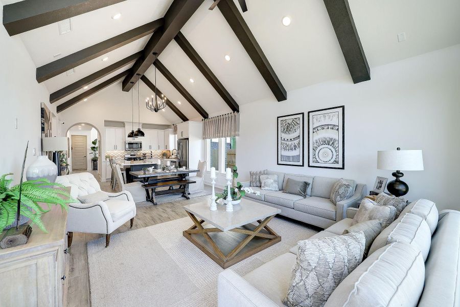 Furnished interior view inside a new home in Parmer Ranch, Georgetown (Image 11). Furnished interior view inside a new home in Parmer Ranch, Georgetown (Image 11).