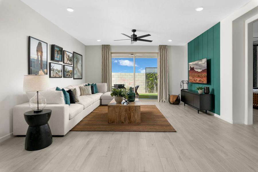 Representative furnished interior of a home built from the Cedar by Mattamy Homes in Blackhawk, Tucson (Image 5).