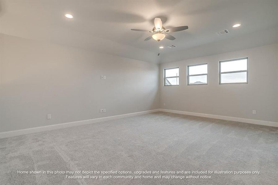 Spacious, unfurnished interior of a new home in Bull Hide Estates, Hewitt (Image 19). Spacious, unfurnished interior of a new home in Bull Hide Estates, Hewitt (Image 19).