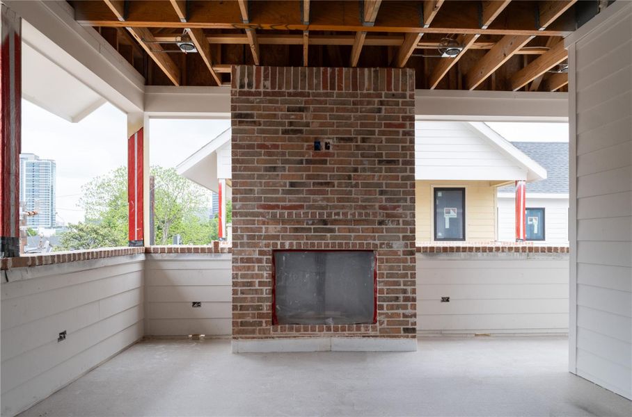 Unit D Third-floor Covered Terrace. Progress as of 4/15/26.