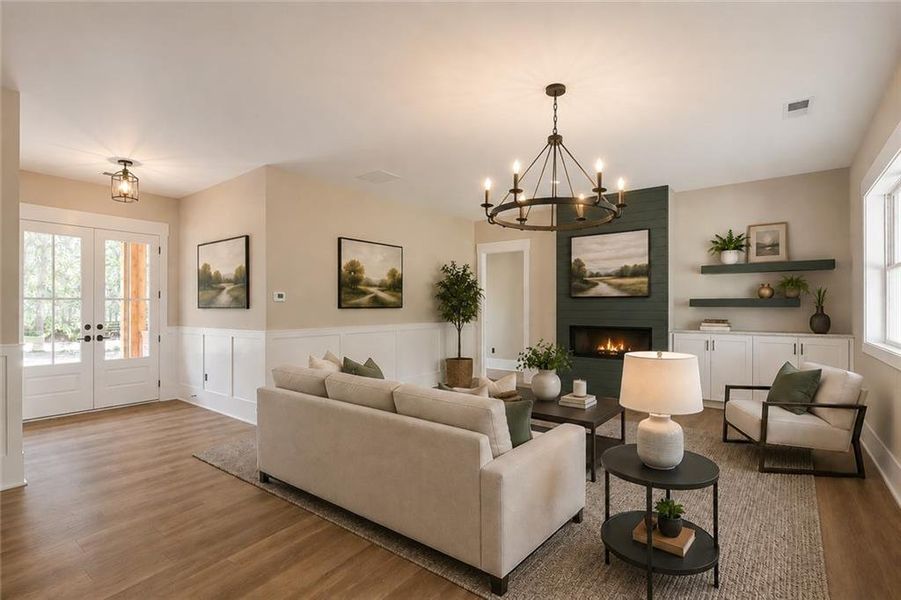 Furnished interior view inside a new home in , Jefferson (Image 9).