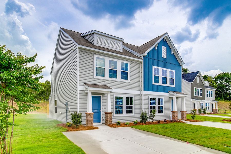 Front exterior of a new home in Padgett Commons, Hopkins, SC, highlighting curb appeal (Image 18).
