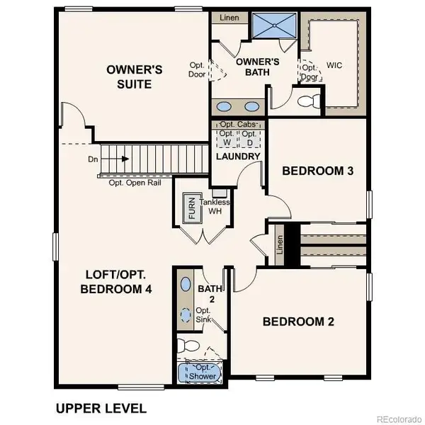 2D floor plan layout of this home in Windler, Aurora, CO (Image 5).