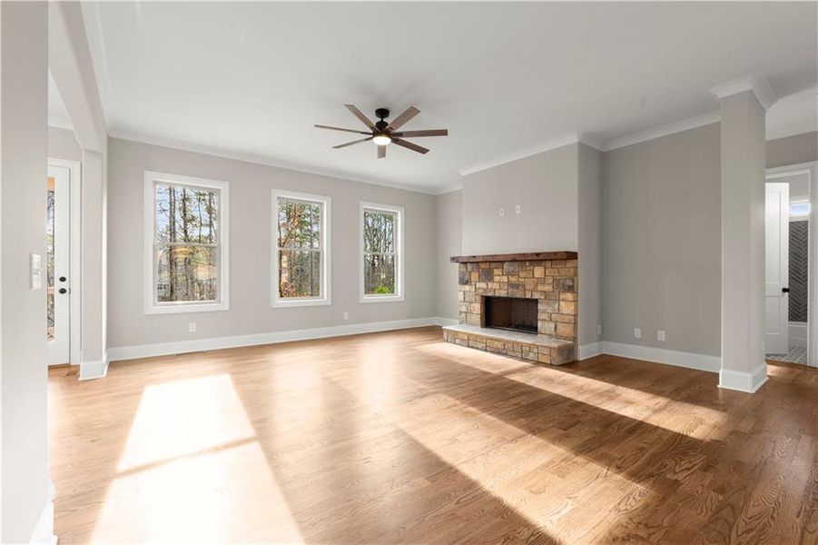Spacious, unfurnished interior of a new home in , Powder Springs (Image 26). Spacious, unfurnished interior of a new home in , Powder Springs (Image 26).