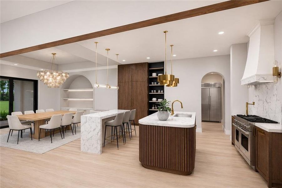 Furnished interior view inside a new home in , Alpharetta (Image 6).