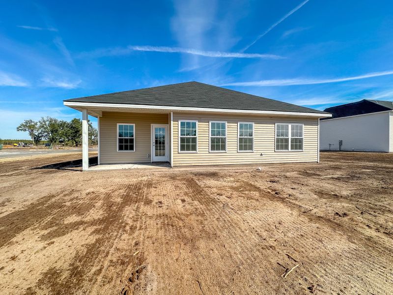 Exterior details and patio area of a home in Tibet Road at Sassafras, Allenhurst (Image 2).