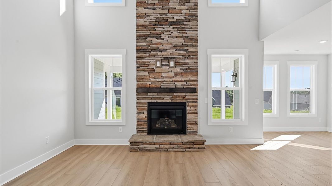 Furnished interior view inside a new home in Kayfield at Midway, Anderson (Image 16).