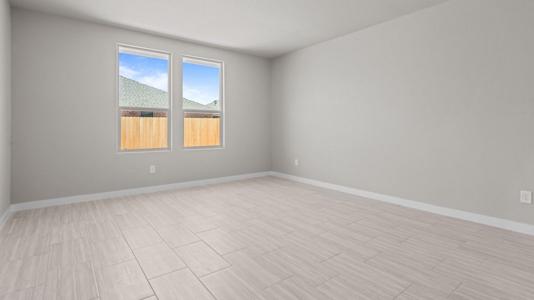 Representative unfurnished interior of a home built from the Southhaven by D.R. Horton in Legacy South, Midland (Image 12).
