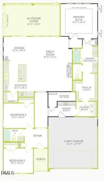 Floorplan Longleaf Way B #593