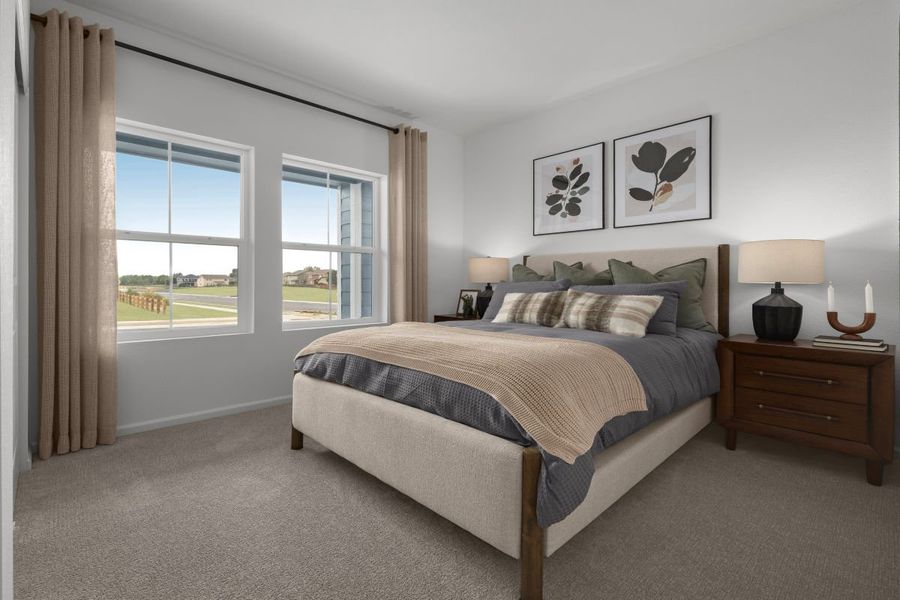Representative furnished interior of a home built from the 1818 Modeled by KB Home in Brighton Crossings, Brighton (Image 17).