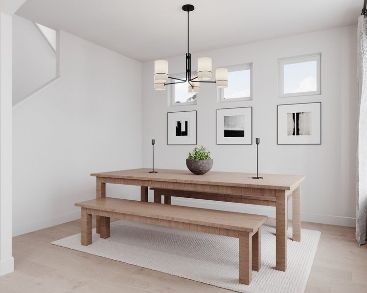 Representative furnished interior of a home built from the Marathon by Beazer Homes in Waterbend, Euless (Image 11).