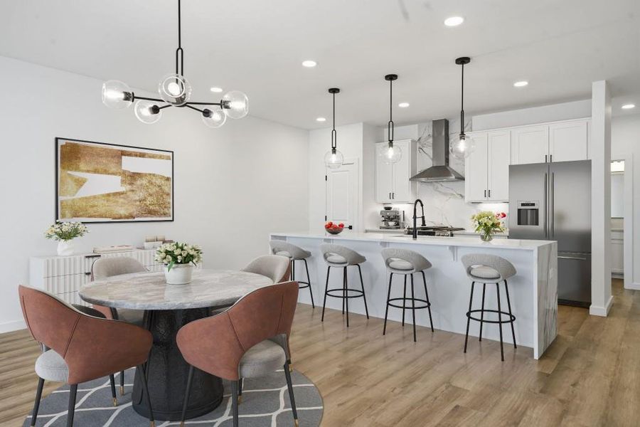 Furnished interior view inside a new home in , Decatur (Image 8).