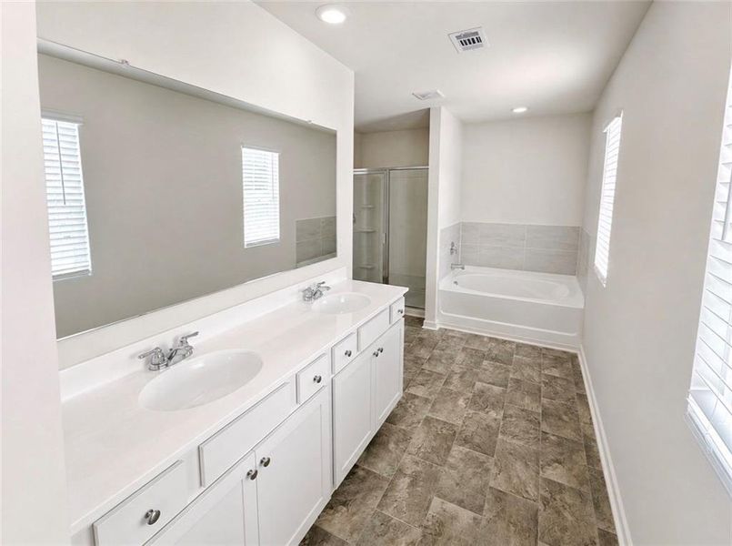 Furnished interior view inside a new home in , Braselton (Image 8).