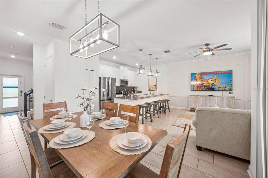 Furnished interior view inside a new home in , Kissimmee (Image 5). Furnished interior view inside a new home in , Kissimmee (Image 5).