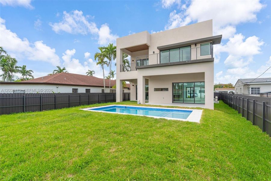 Exterior details and patio area of a home in , Miami (Image 25). Exterior details and patio area of a home in , Miami (Image 25).