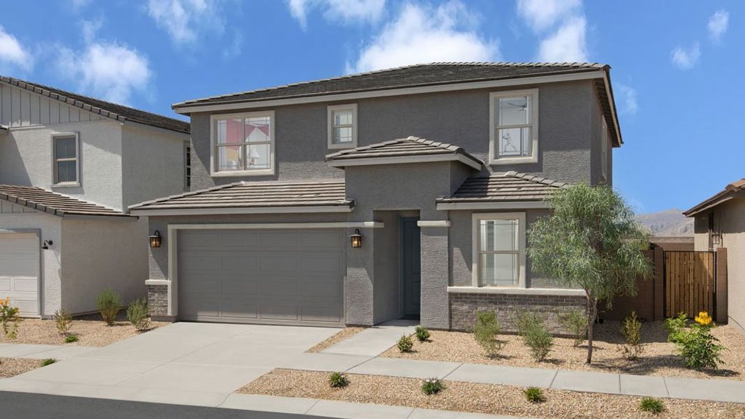 Representative exterior photo of a completed home built from the Havenwood by Taylor Morrison in Artisan at Asante Vista Collection, Surprise, AZ (Image 13).